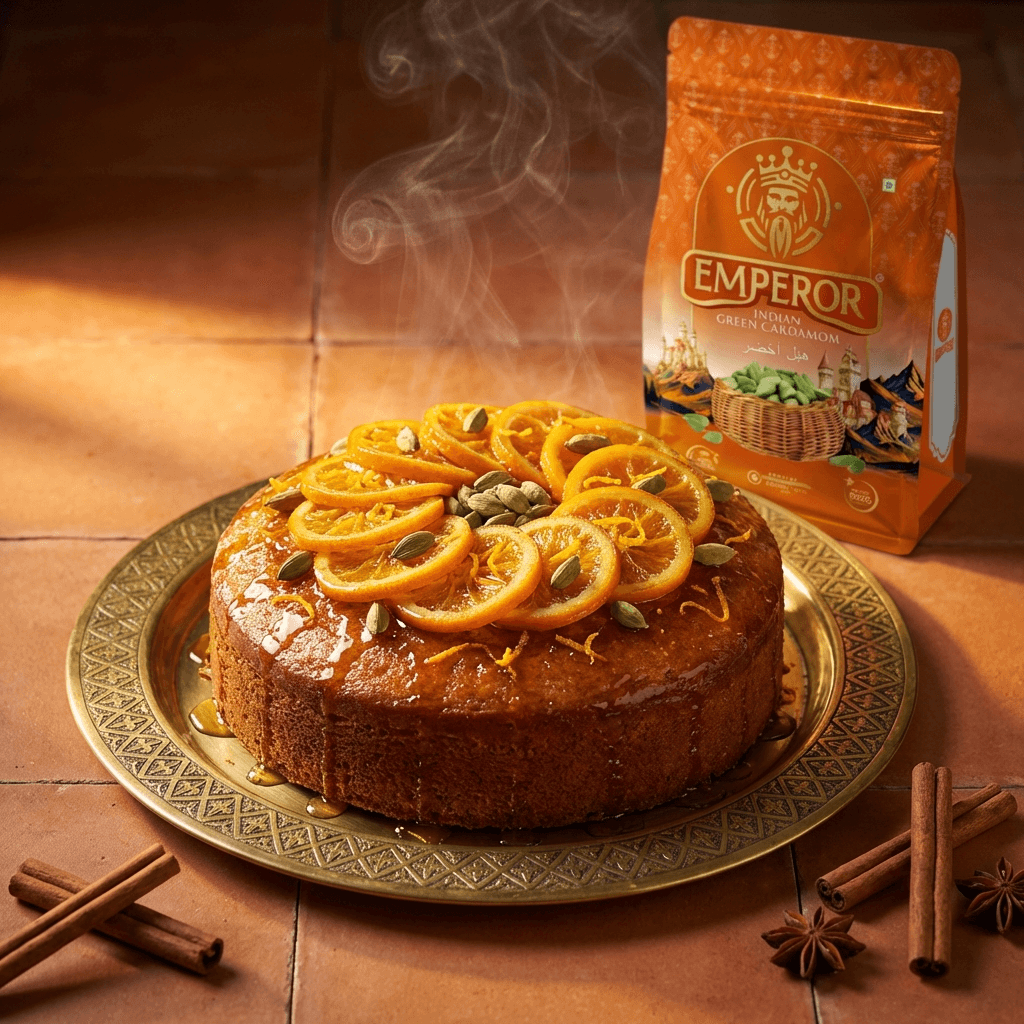 Moroccan Orange & Cardamom Cake
