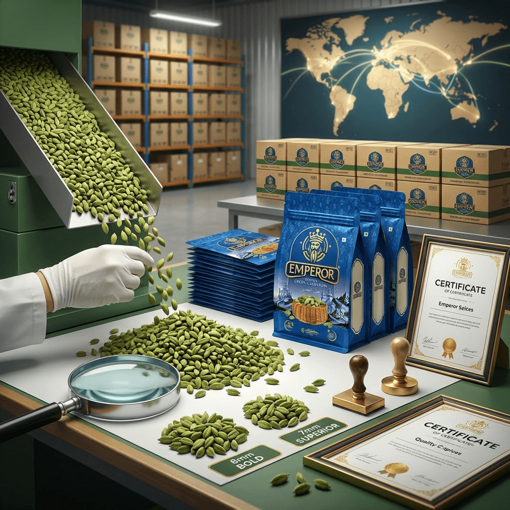 Green Cardamom Exporter in India: Inside Emperor Spices