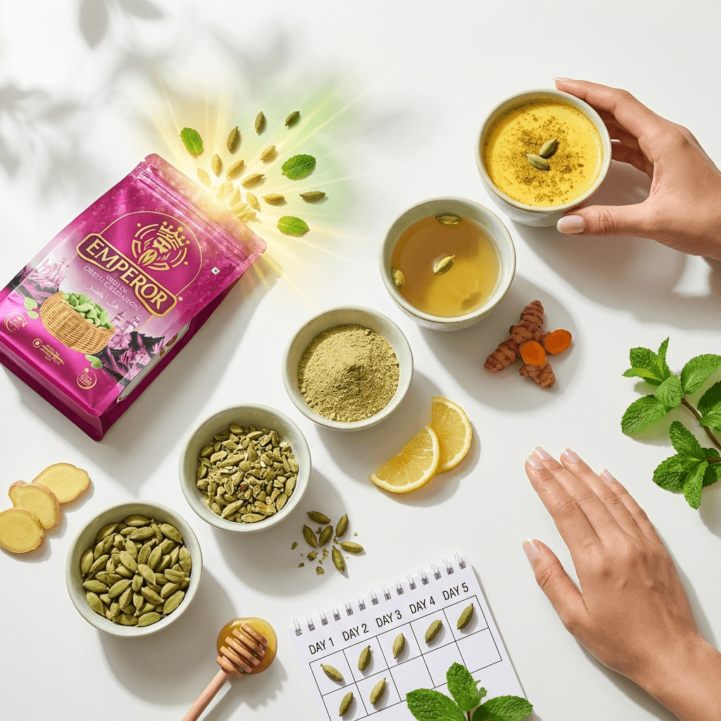 Cardamom Wellness Routine: A 5-Day Ayurvedic Daily Plan