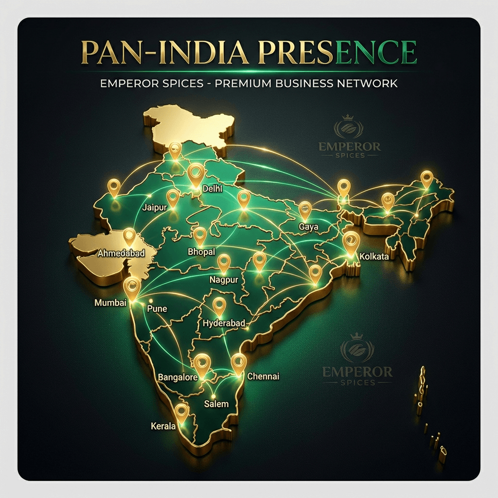 India Map with presence locations